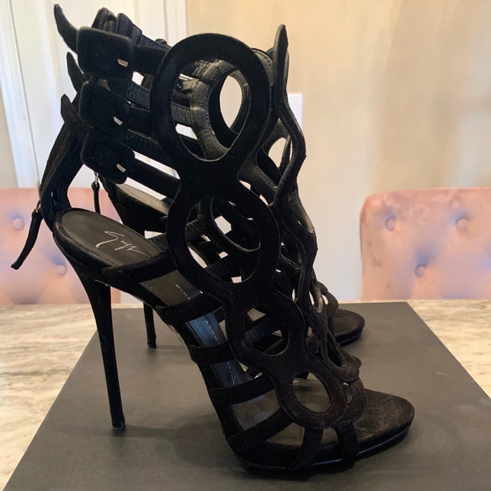 Women’s Guiseppe Zanotti Black Suede Heels